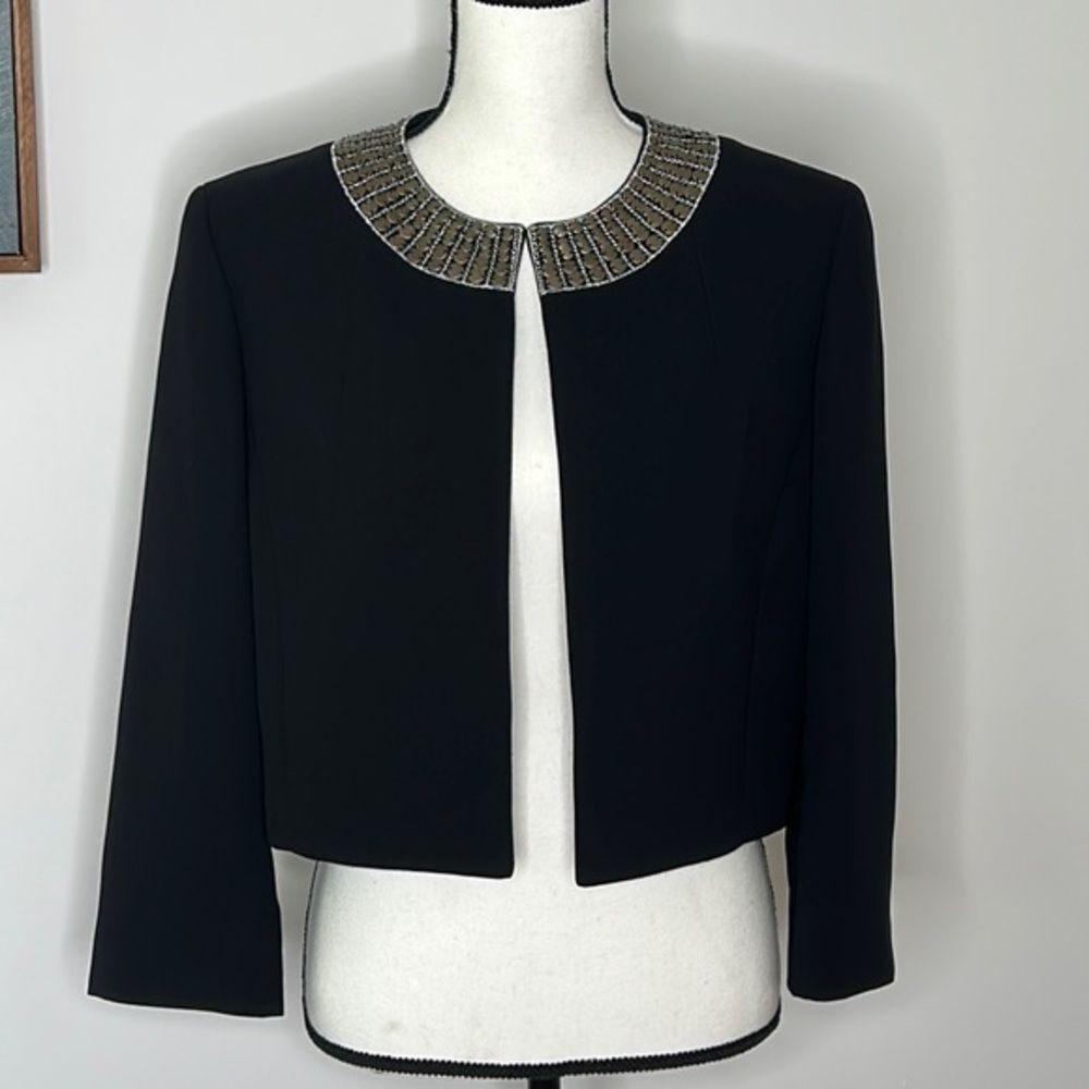 Jasper Cropped Embellished Blazer, 12